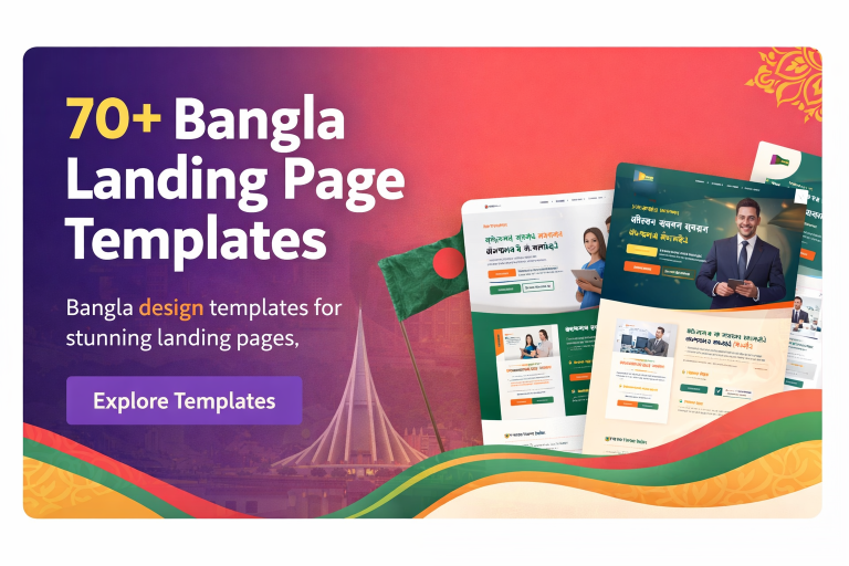 70+ Bangla landing page templates