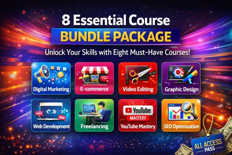 8 essential course bundle promotion