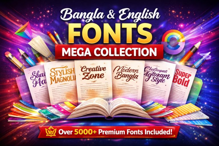Bangla & English fonts collection