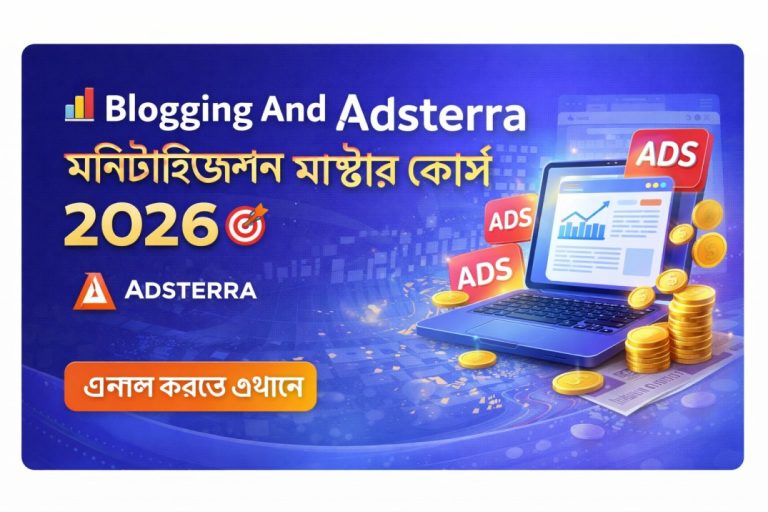 Blogging and Adsterra master course 2026