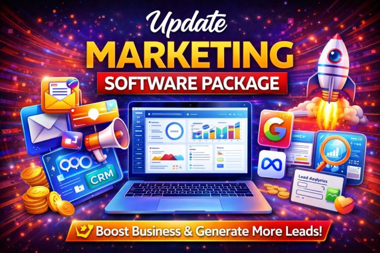 Marketing software update promo banner