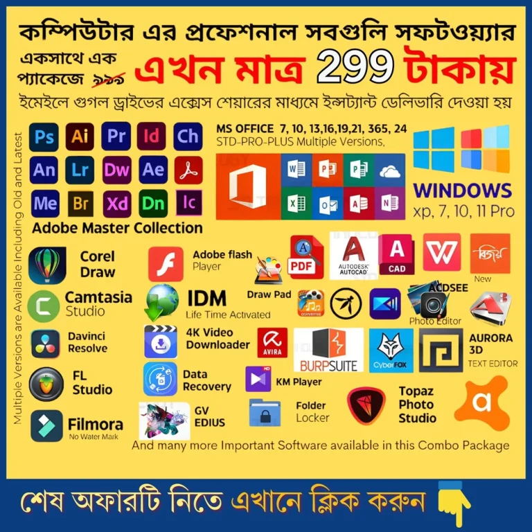 PC Software Combo Pack – Lifetime Validity